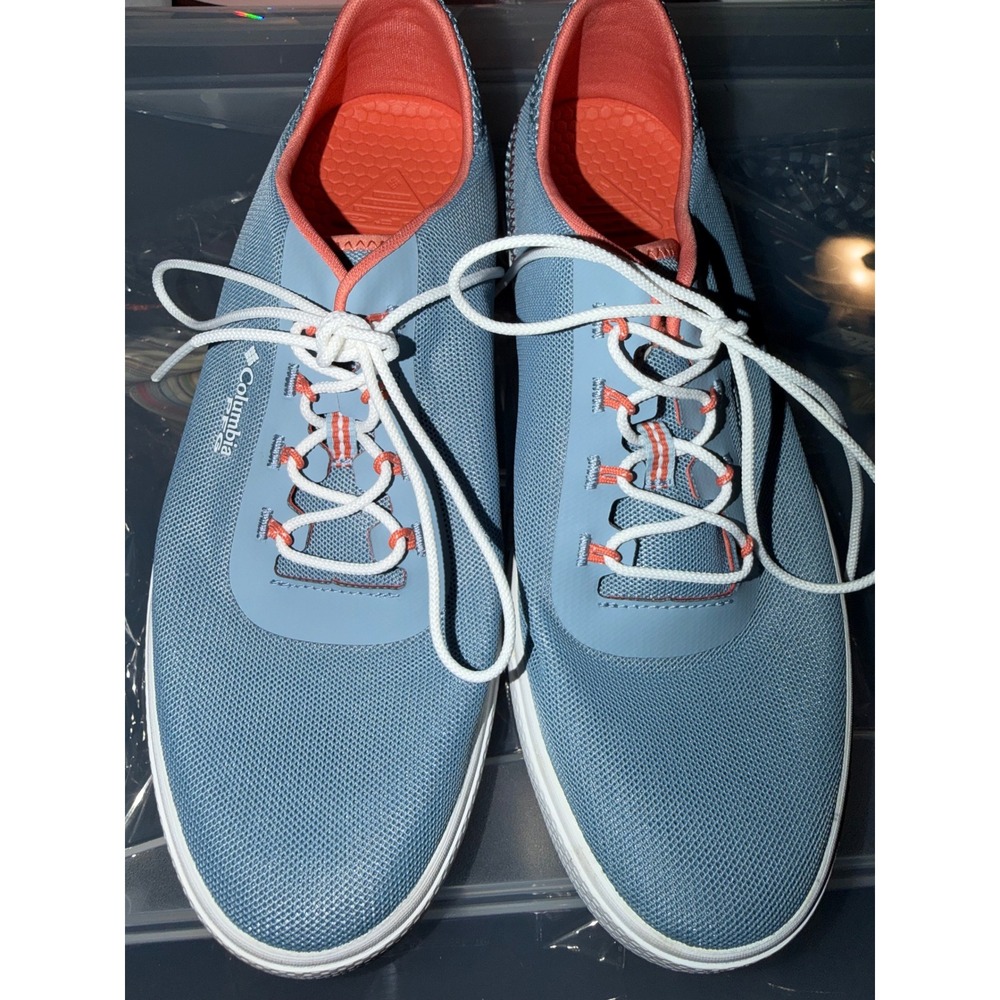 Columbia PFG Tamiami Boat Shoes Womens 9 Blue Coral Fishing Sneakers BL4629-411